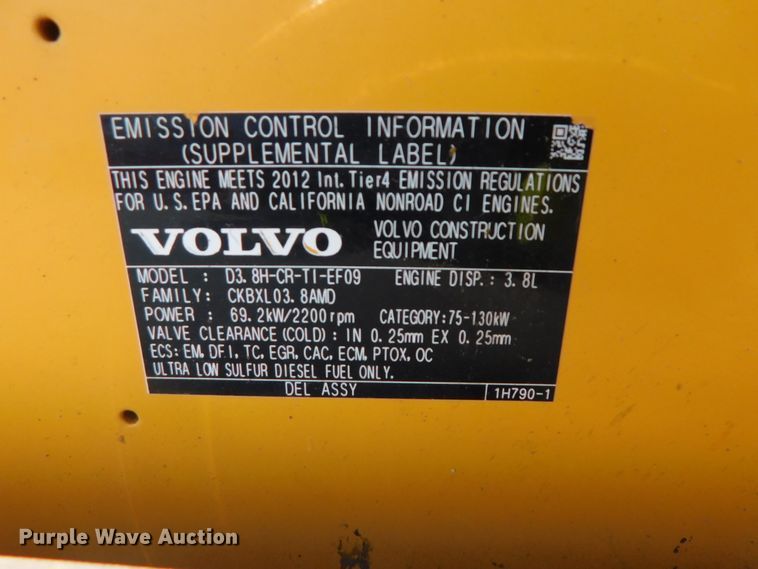 image for item DK8572 2015 Volvo BL60B  backhoe