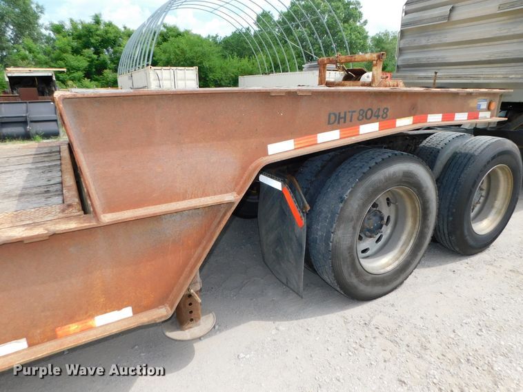 image for item DK8590 2001 Trail Eze DHT8048  drop deck equipment trailer