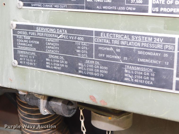 image for item DK8591 1991 BMY Harsco M931A2  semi truck