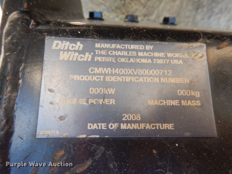 image for item DL3321 2008 Ditch Witch 410SX  trencher