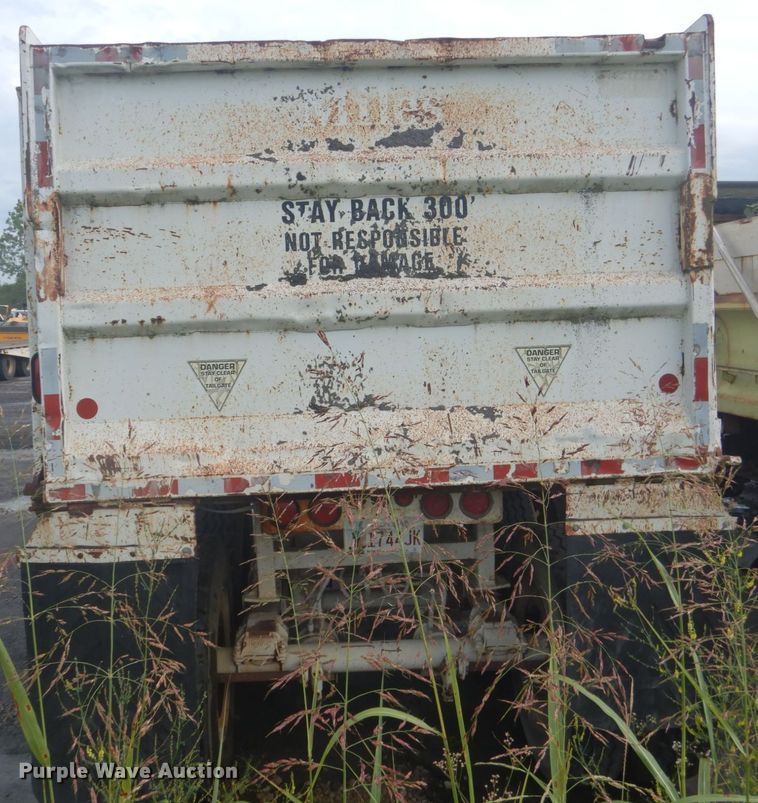image for item DL4983 1996 Western Construction  end dump trailer