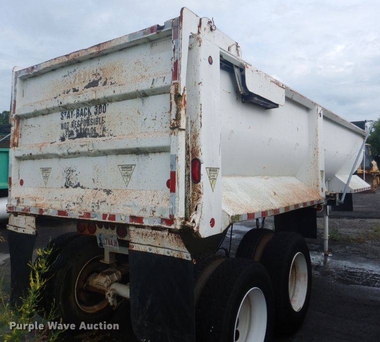 image for item DL4983 1996 Western Construction  end dump trailer