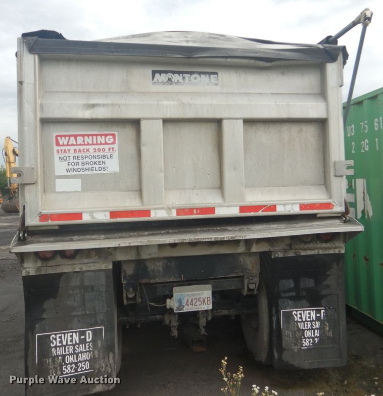 image for item DL4984 2007 Montone Trailers LLC AD24485448  end dump trailer