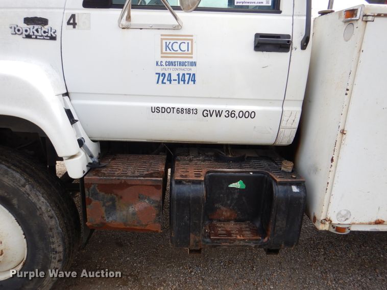 image for item DM0108 1996 GMC TopKick  utility / service truck