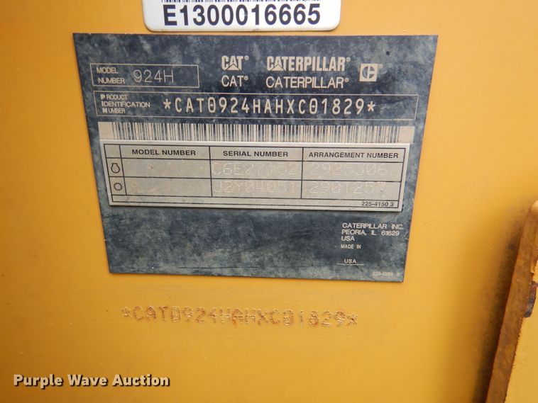 image for item DM0130 2010 Caterpillar 924H  wheel loader