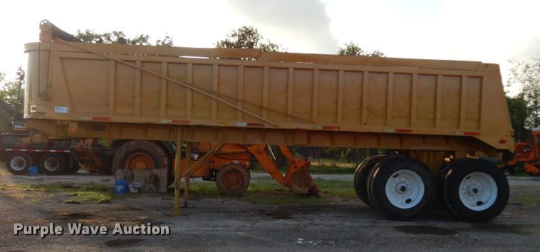 image for item DM2986 1983 Lufkin  end dump trailer
