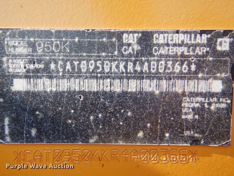 image for item DM3841 2012 Caterpillar 950K  wheel loader