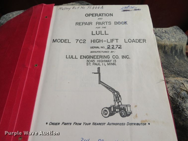 image for item DN5935 1969 Lull 7C2-31  telehandler