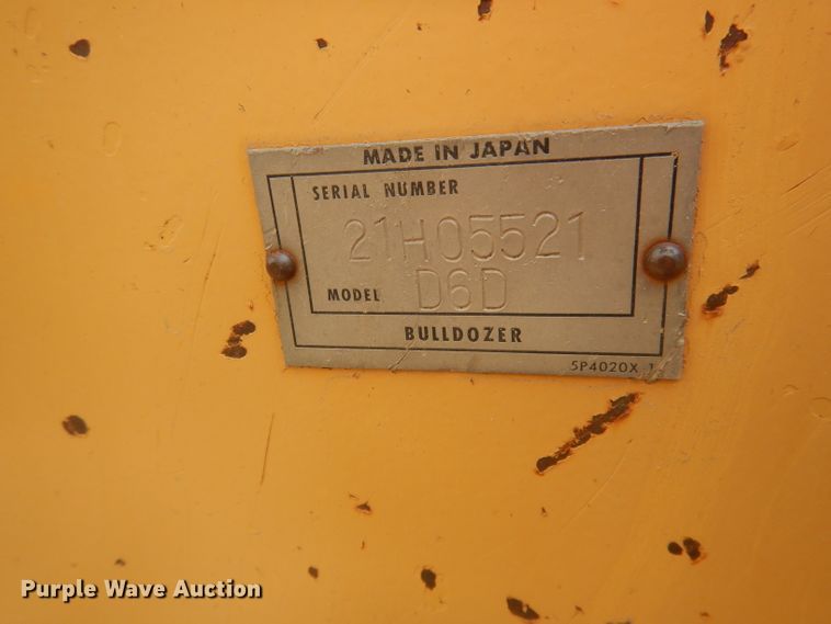 image for item FI9135 1984 Caterpillar D6D  dozer