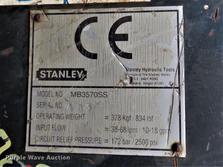 image for item FP9314 Stanley MB3570SS  skid steer breaker