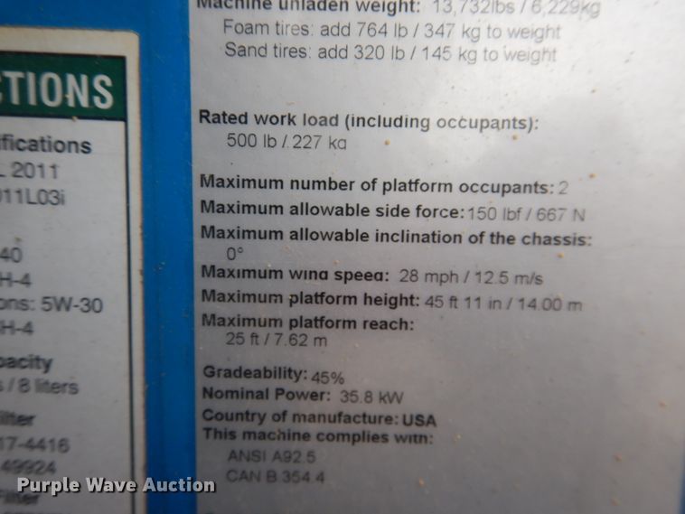 image for item HI9168 2008 Genie Z45/25  boom lift