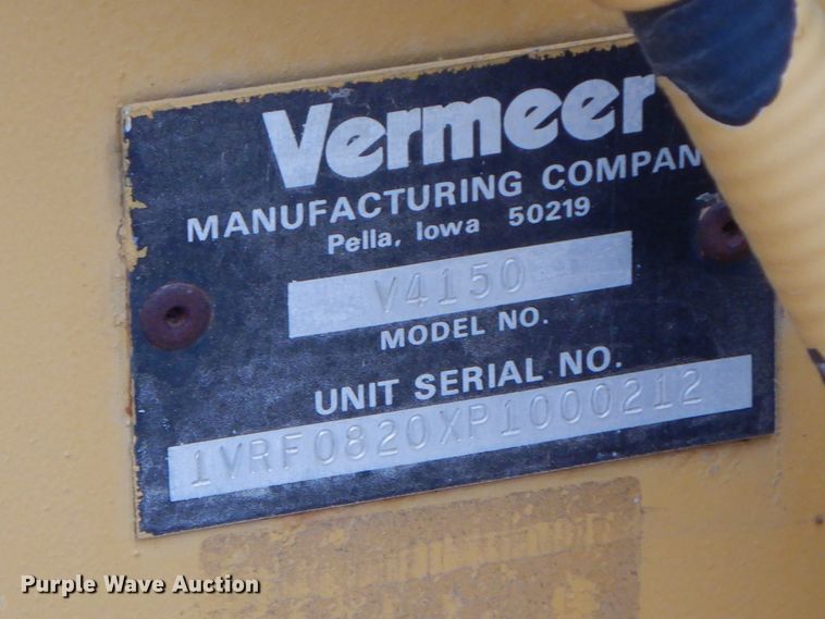 image for item HP9592 1993 Vermeer V-4150  trencher