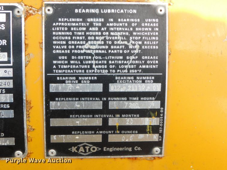 image for item HX9386 1977 Caterpillar  generator