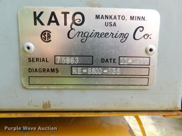 image for item HX9386 1977 Caterpillar  generator