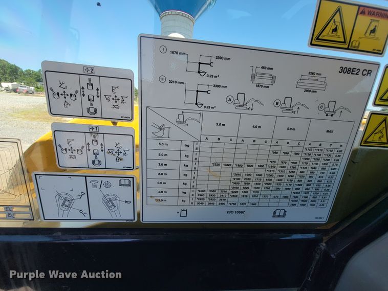 image for item IF9790 2016 Caterpillar 308E2 CR  mini excavator