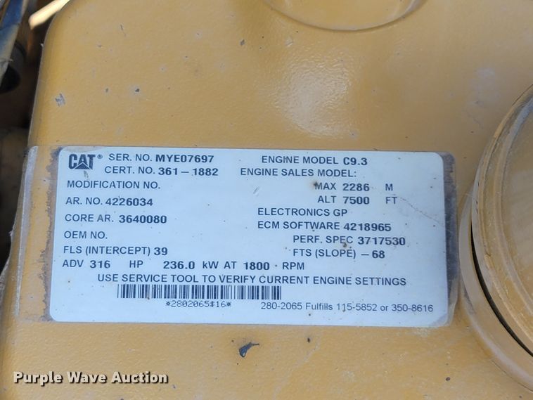 image for item IF9858 2014 Caterpillar 336EL  excavator