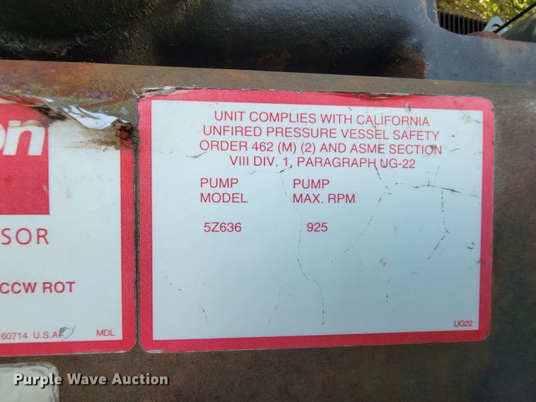 image for item IF9876 Dayton 5Z634  air compressor