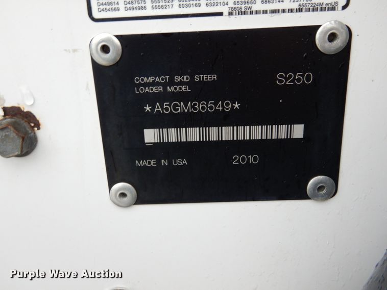 image for item II9560 2010 Bobcat S250  skid steer loader