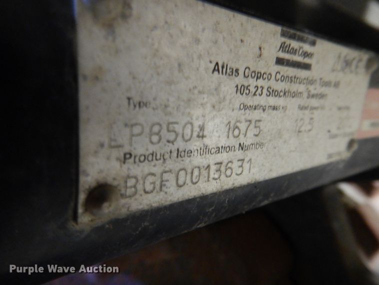 image for item II9983 Atlas Copco LP8504  trench compactor