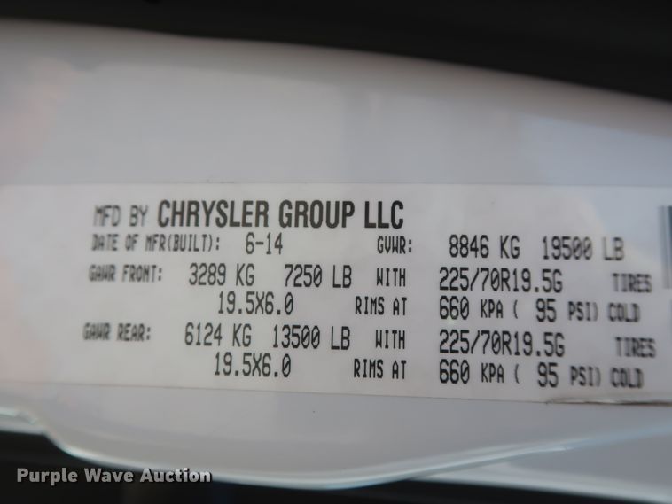 image for item IO9199 2014 Dodge Ram 5500HD  utility / service truck