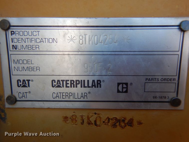 image for item IP9188 1996 Caterpillar 950F Series II  wheel loader