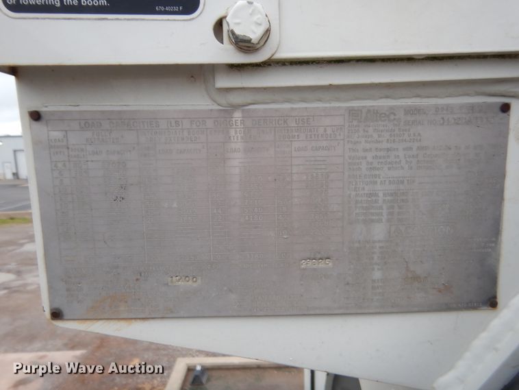 image for item IP9788 2003 Freightliner FL80  digger derrick truck