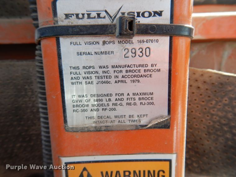 image for item IQ9630 1998 Broce RJ350  broom