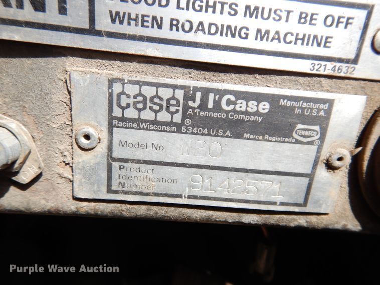 image for item IQ9648 1981 Case W20  wheel loader
