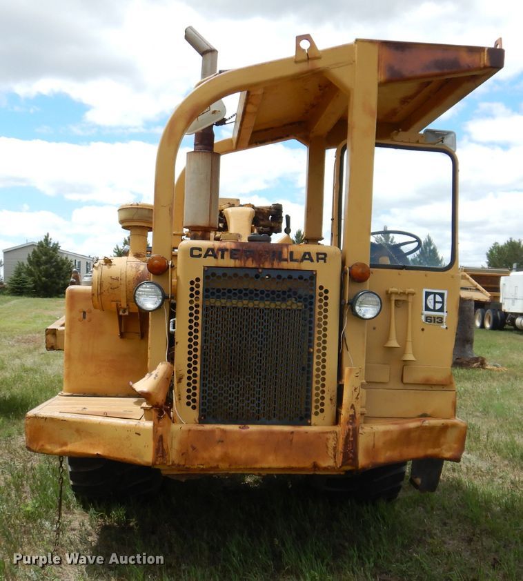 image for item IQ9651 1973 Caterpillar 613  single drum roller