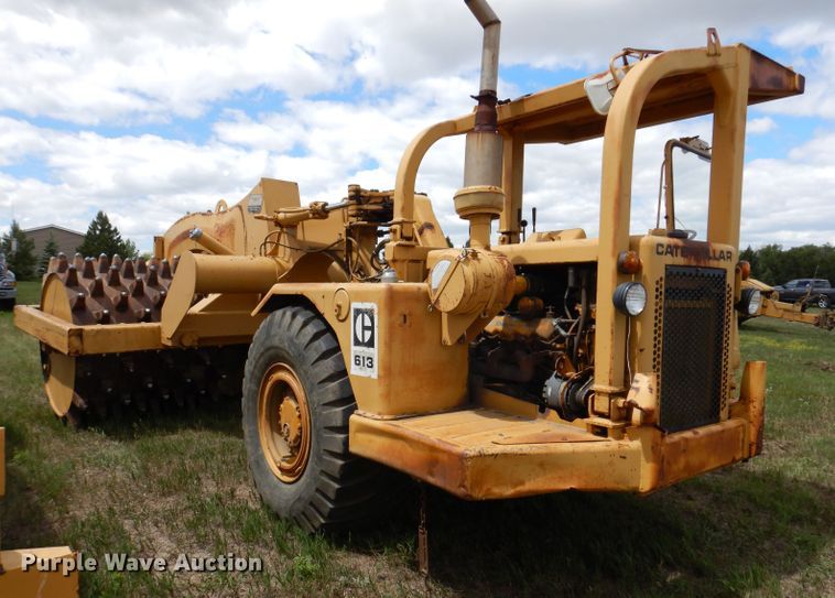 image for item IQ9651 1973 Caterpillar 613  single drum roller