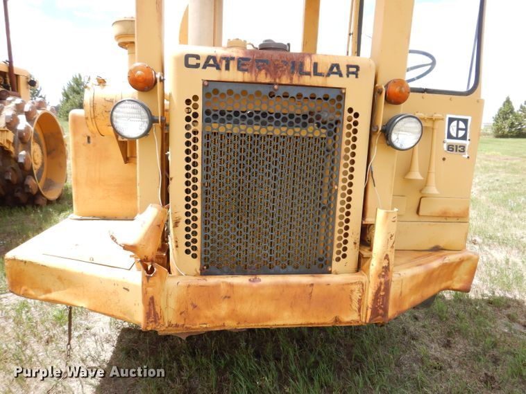 image for item IQ9651 1973 Caterpillar 613  single drum roller