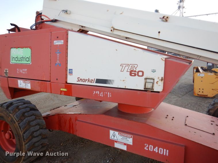 image for item IQ9671 1996 Snorkel TB-A60RDZ  boom lift