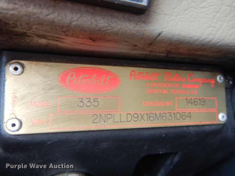 image for item IT9100 2006 Peterbuilt 335  dump truck