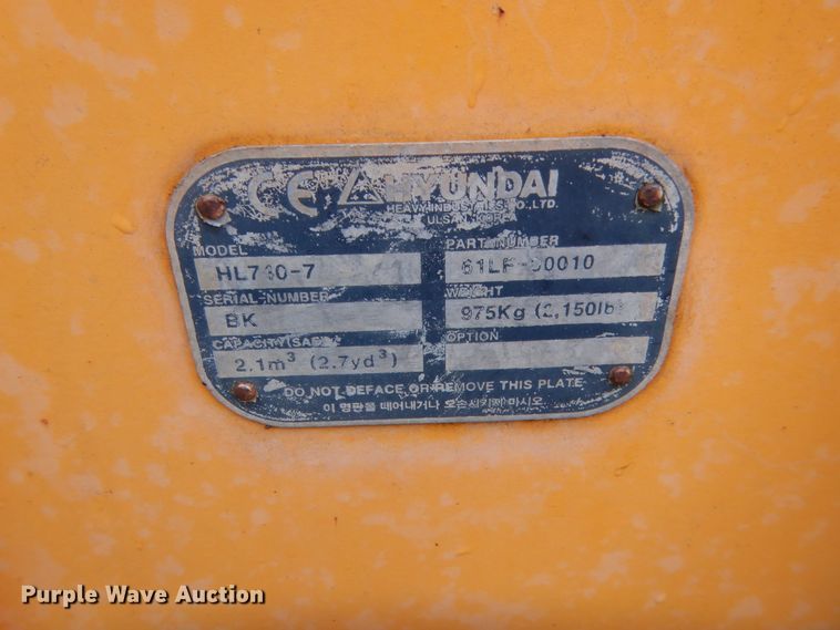 image for item IT9512 1993 Hyundai HL17  wheel loader