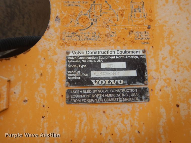 image for item IT9514 1997 Volvo L180C  wheel loader