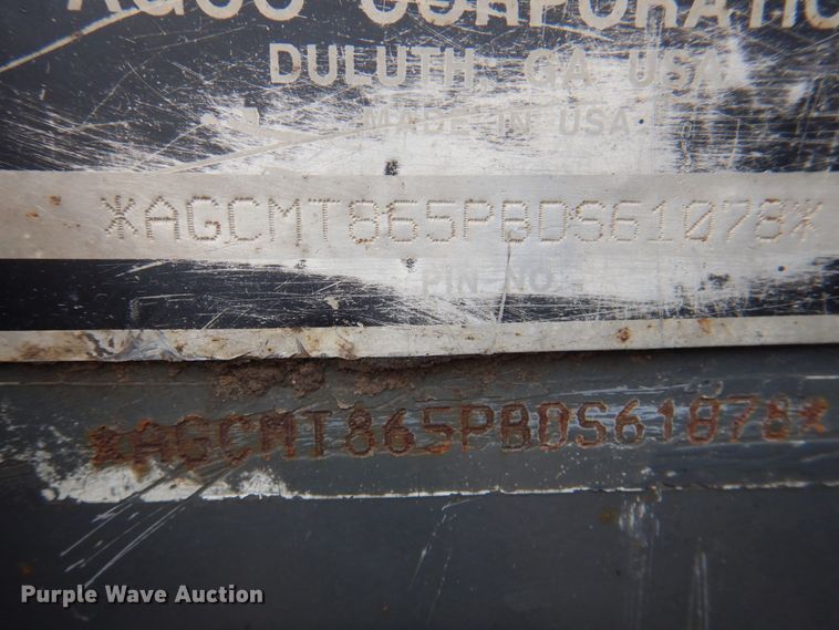 image for item JY9747 2006 Challenger MT865B  tractor