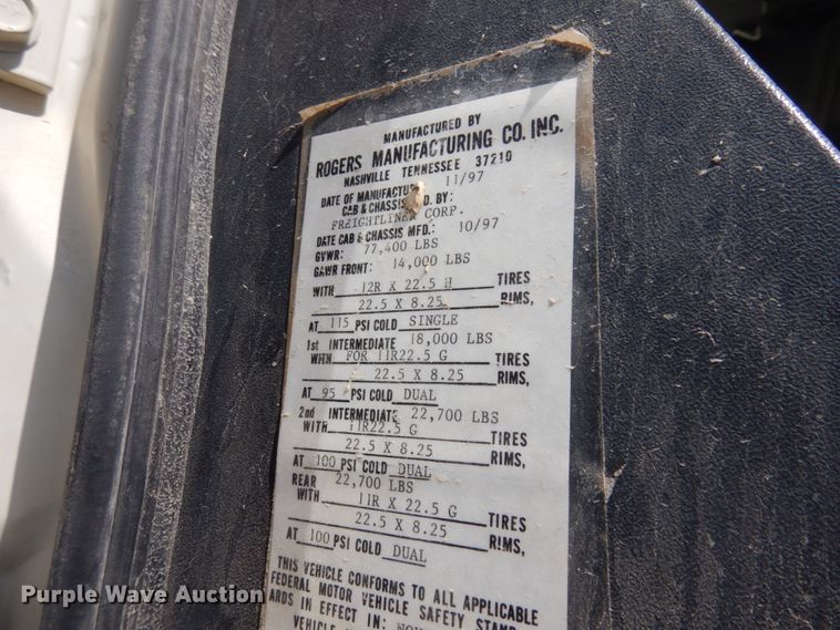 image for item JZ9984 1998 Freightliner FL80  dump truck