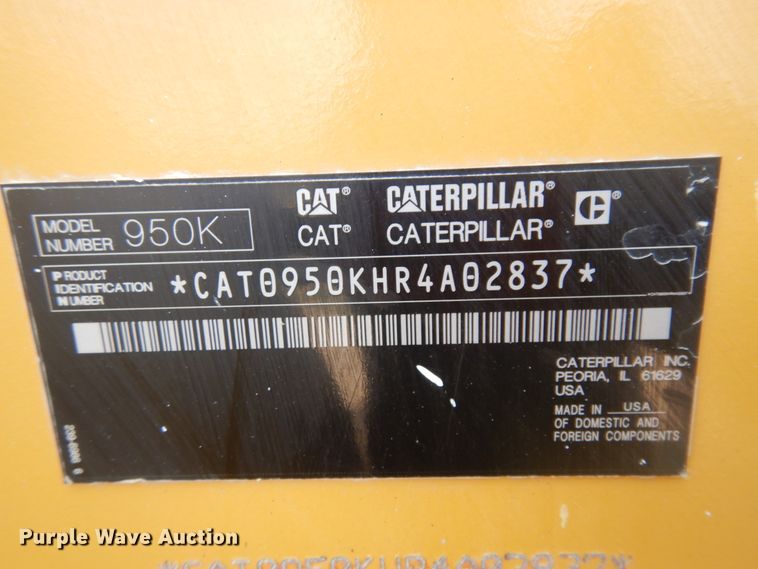 image for item JZ9985 2014 Caterpillar 950K  wheel loader