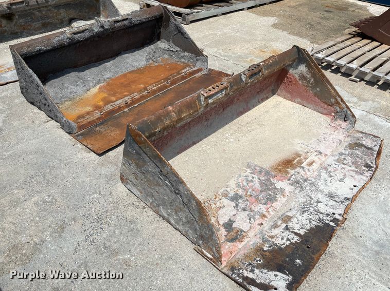 image for item KU9562 (2) skid steer buckets