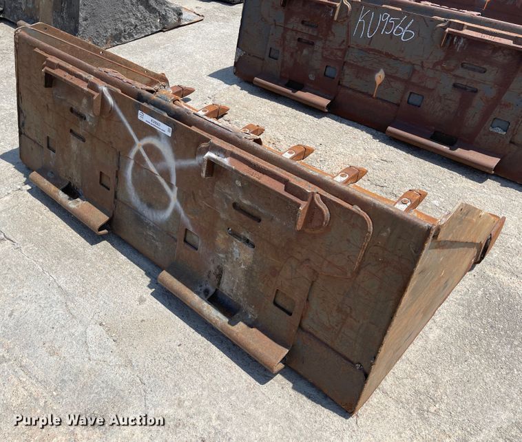 image for item KU9563 (2) skid steer buckets
