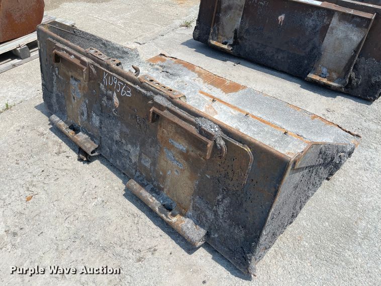 image for item KU9563 (2) skid steer buckets