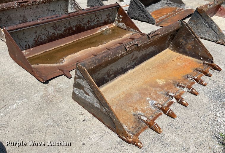 image for item KU9564 (2) skid steer buckets