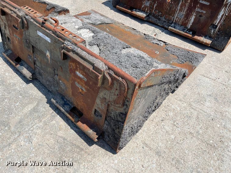 image for item KU9567 (2) 61"W skid steer buckets