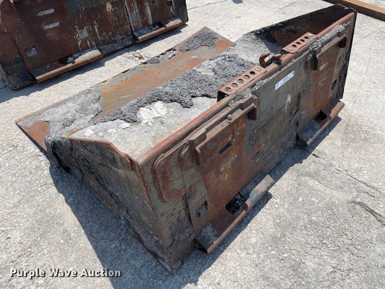 image for item KU9567 (2) 61"W skid steer buckets