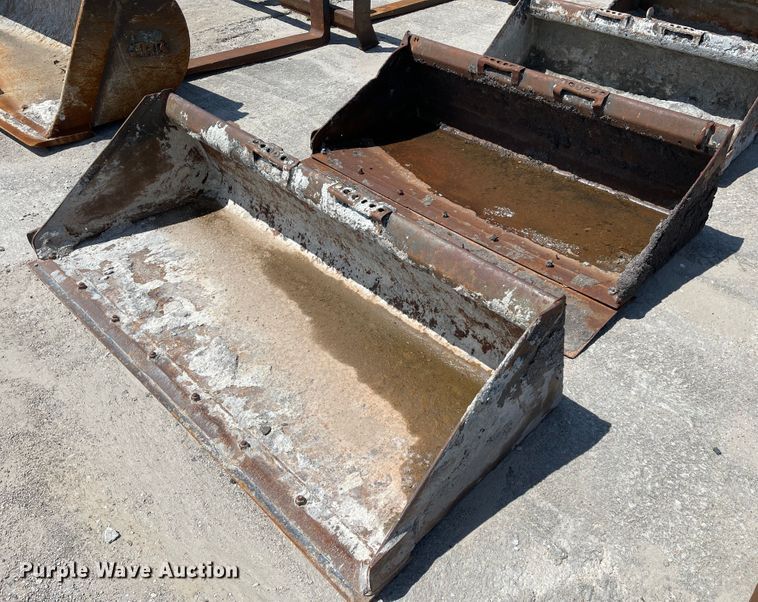image for item KU9568 (2) skid steer buckets