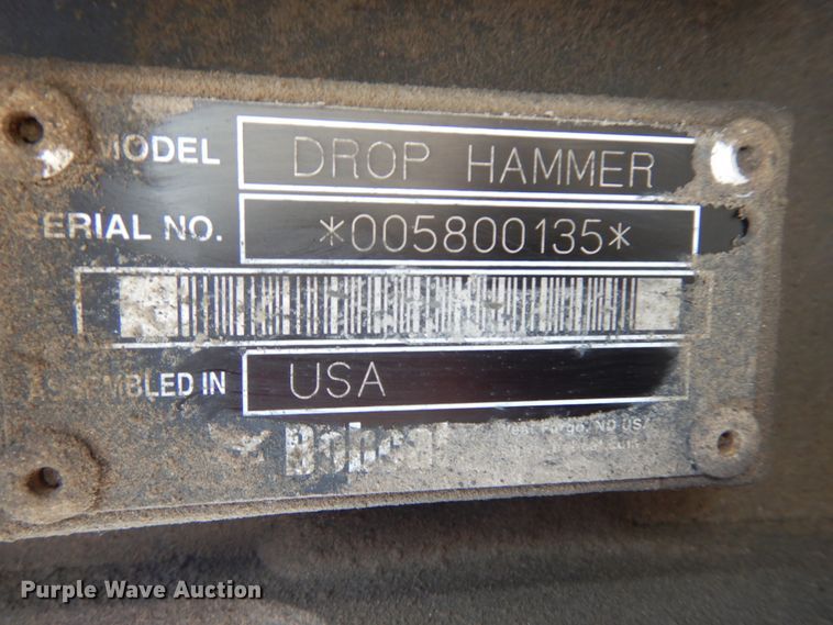 image for item KU9585 Bobcat  skid steer drop hammer