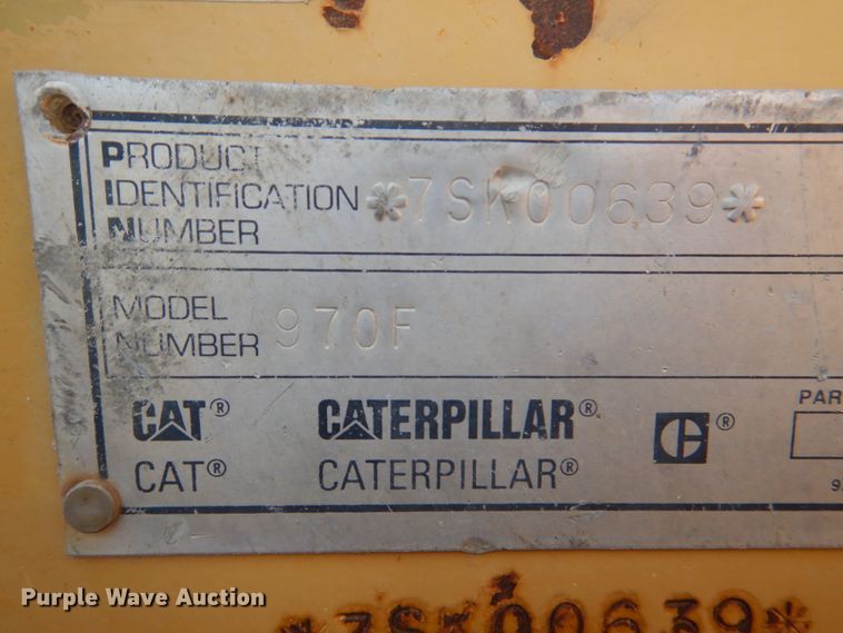 image for item KU9600 1995 Caterpillar 970F  wheel loader