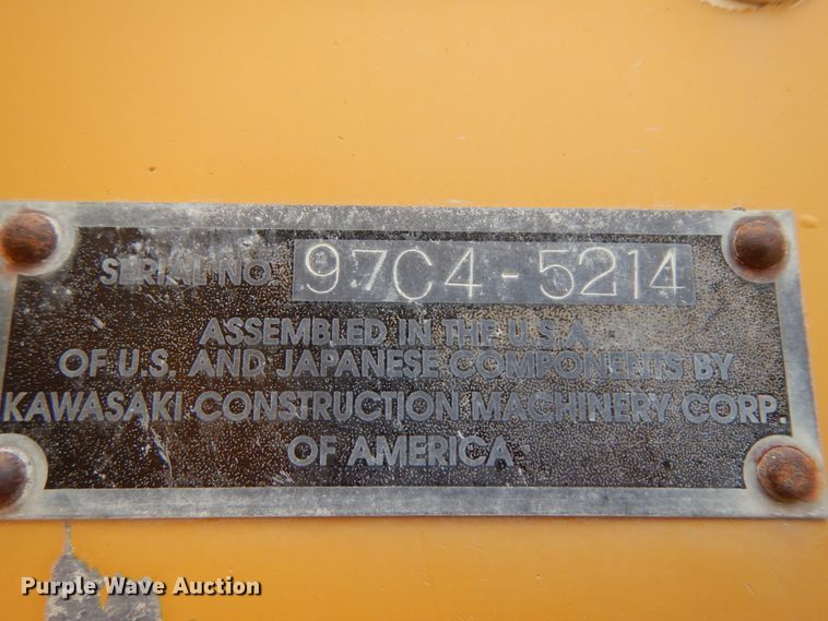 image for item KU9605 2005 Kawasaki 95ZV  wheel loader