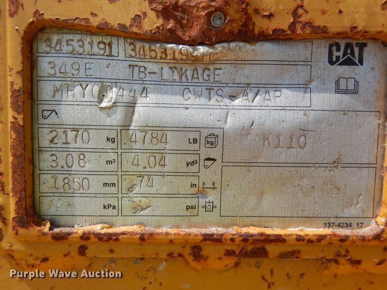 image for item KU9606 Caterpillar  excavator bucket