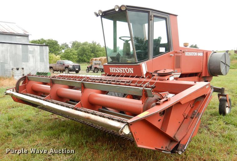 image for item DL3233 1983 Hesston 6450  windrower